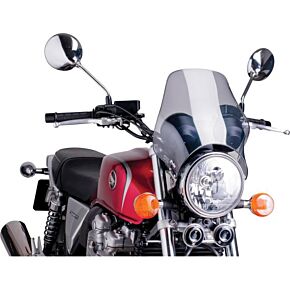 PUIG Windscreen Naked Headlight Mount Smoke
