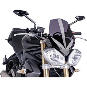PUIG Windscreen Naked New Gen Dark Smoke Tri