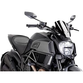 PUIG Windscreen Naked New Gen Sport Black
