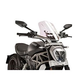PUIG Windscreen Naked New Gen Sport Clear Duc