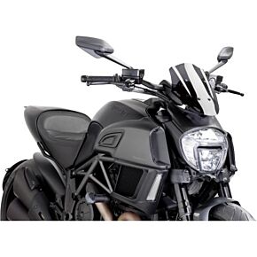 PUIG Windscreen Naked New Gen Sport Dark Smoke