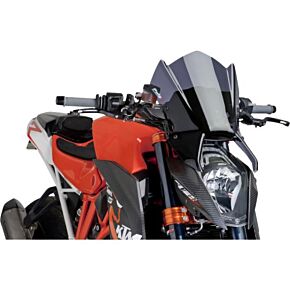PUIG Windscreen Naked New Gen Sport Dark Smoke