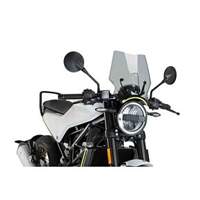 PUIG Windscreen Naked New Gen Sport Smoke Hus