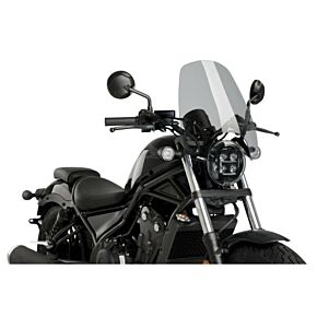 PUIG Windscreen Naked New Gen Touring Smoke Hon