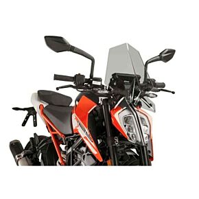PUIG Windscreen Racing Light Smoke Ktm