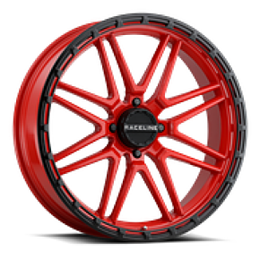 RACELINE Krank Xl Wheel 22x7 4/156 3.5+3.5 (0mm) Blk/red