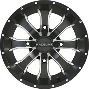 RACELINE Mamba Wheel 14x7 4/137 5+2 (+10mm) Blk/machined