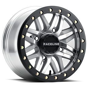 RACELINE Ryno Bdlk Wheel 15x7 4/156 5+2 (+10mm) Blk/as Cast