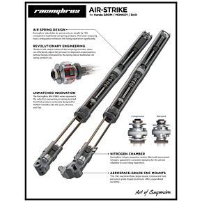 RACING BROTHERS Air-strike Forks Silver Lugs Grom/monkey