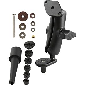 RAM Fork Stem Double Socket Arm W/diamond Base Adapter
