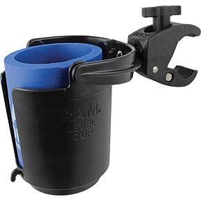 RAM Tough-claw Mount W/self-leveling Cup Holder