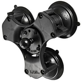 RAM Triple Suction Cup Base W/ 1" Ball