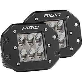 RIGID D-series Pro Driving Flush Mount Light Pair