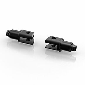RIZOMA Footpeg Mount Kit Rider Black Pr