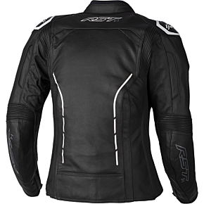 RST Ladies S1 Ce Jacket Black/white Leather Xl