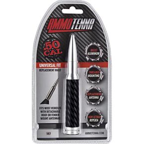 SADDLE TRAMP 50 Cal Ammotenna Silver W/carbon Fiber