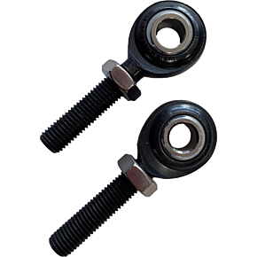 SANTORO FABWORX Black Rod Ends Pr. 1-lh  1 -rh