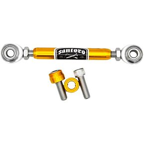 SANTORO FABWORX Shift Linkage Mid-ctrls Gold M8 Softail