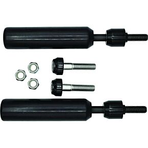 SANTORO FABWORX Shock Mount Sliders Black Dyna 09-17