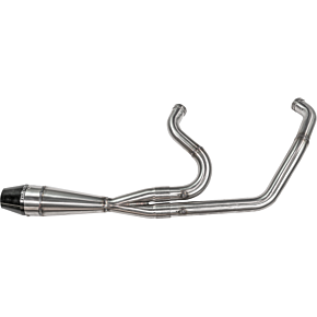 SAWICKI 2in1 M8 Softail Shorty Pipe Brushed Ss