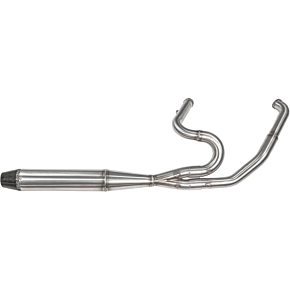 SAWICKI 2in1 Twin Cam Flt Mid Length Pipe Brushed Ss