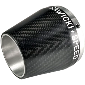 SAWICKI Repl End Cap True Carbon Fiber