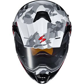 SCORPION EXO Exo-at950 Cold Weather Helmet Outrigger White/grey 3x (dual)