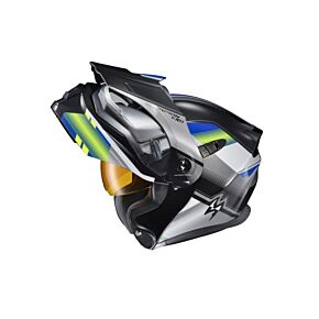 SCORPION EXO Exo-at950 Cold Weather Helmet Zec Blue/hi-viz 3x (electric)