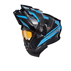 SCORPION EXO Exo-at960 Cold Weather Helmet Hicks Light Blue 2x(dual Pane)