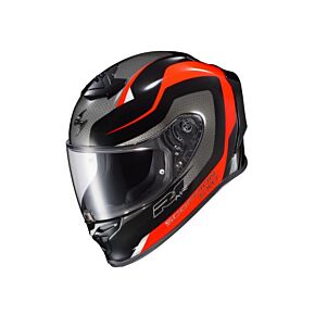 SCORPION EXO Exo-r1 Air Full Face Helmet Hive Red/black Lg