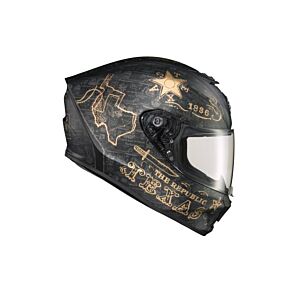SCORPION EXO Exo-r420 Full Face Helmet Lone Star Black/gold Xl