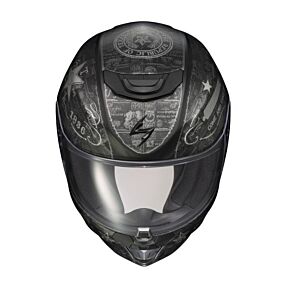 SCORPION EXO Exo-r420 Full-face Helmet Lone Star Black/silver Xl