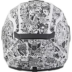 SCORPION EXO Exo-r420 Full-face Helmet Shake White 2x