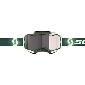 SCOTT Fury Snowcross Goggle Drk Grn/mnt Grn Enhcr Slv Chrm