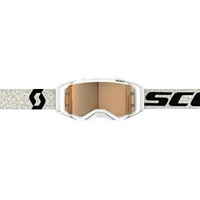 SCOTT Prospect Amp Gogggle White/black Gold Chrome Works