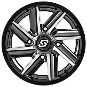 SEDONA Chopper Wheel 14x7 4/110 5+2 (+10mm) Blk/machined