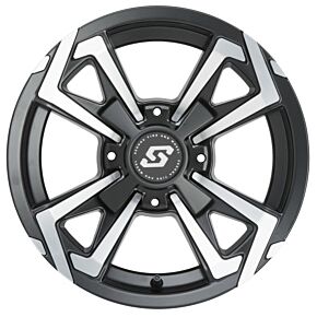 SEDONA Riot Wheel 12x7 4/110 5+2 (+10mm) Blk/machined