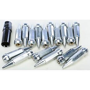 SEDONA Spike Lug Nut 10mmx1.25 60' Chrome Tapered 14mm Hd W/key