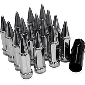 SEDONA Spike Lug Nut 3/8"-24 60' Chrome Tapered W/key