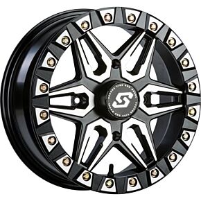 SEDONA Split 6 Bdlk Wheel 15x6 4/156 5+1 (+38mm) Blk/machined