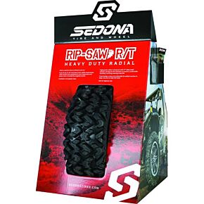 SEDONA Tire Display Sedona Rip-saw Corrugated
