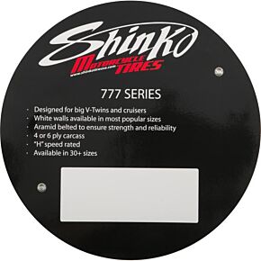 SHINKO Shinko 777 Tire Sign