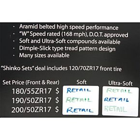 SHINKO Tire Display Sign 230 Tour Master