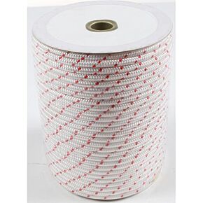 SP1 Nylon Starter Rope Polyester White/red 3/16"x250'