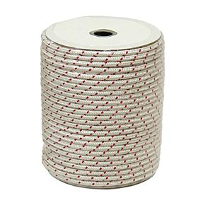 SP1 Poly Starter Rope 4.5mm X 250' Polyester White/red