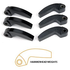 SPEEDWERX Hypershift Hammerhead Machined Weights 3/pk 56g