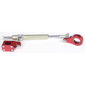 STREAMLINE Steering Damper 11 Way Adj Red Banshee