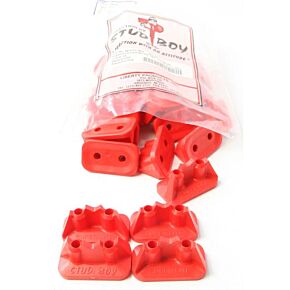 STUD BOY Super-lite Pro Series Double Backers .75" 24/pk Red