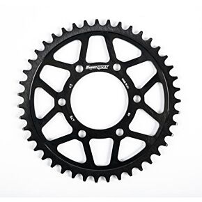 SUPERSPROX Rear Edge Sprocket Steel 43t-520 Blk Kaw/pol