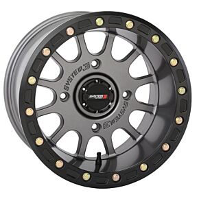 SYSTEM 3 Sb5 Bl Wheel 15x10 5+5 (-5mm) 4/156 Matte Gunmetal Grey
